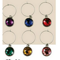 6 Piece Set Wine Gem Charms